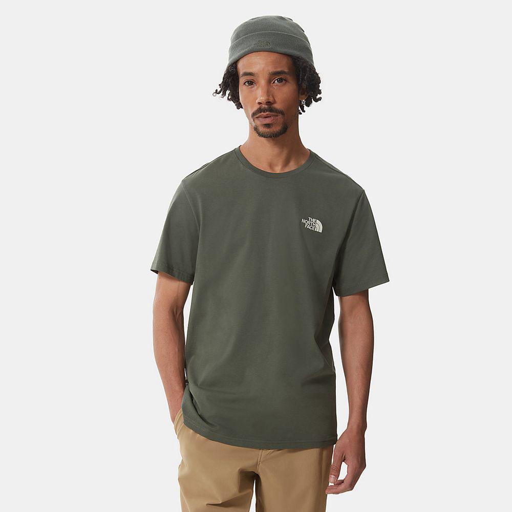 The North Face Tissaack Ανδρικα T Shirt - Πρασινο (ZHAL14357)